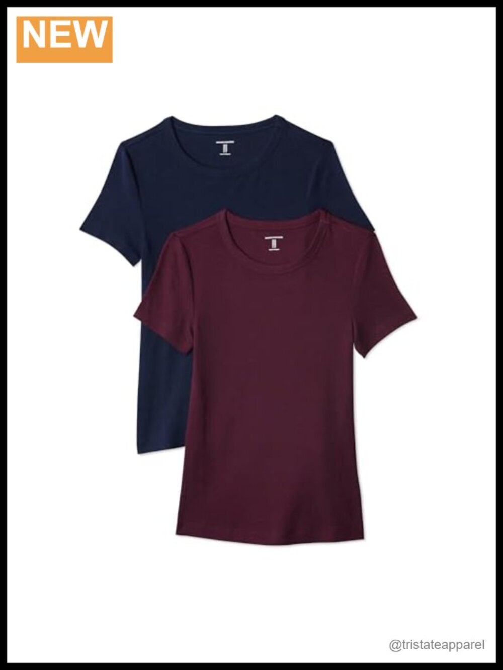 Slim Fit Short Sleeve Crewneck T-Shirt 2 Pack Cotton Modal Tee